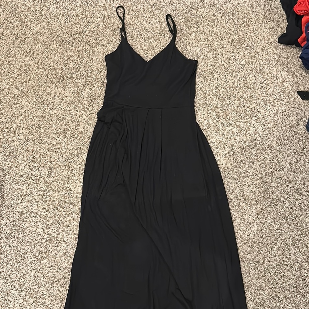 Black maxi dress
